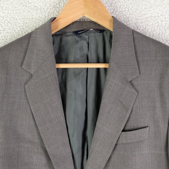 Coppley Blazer Mens 40R Gray Check Two Button Vented Reda Super 110S Wool - Picture 2 of 16